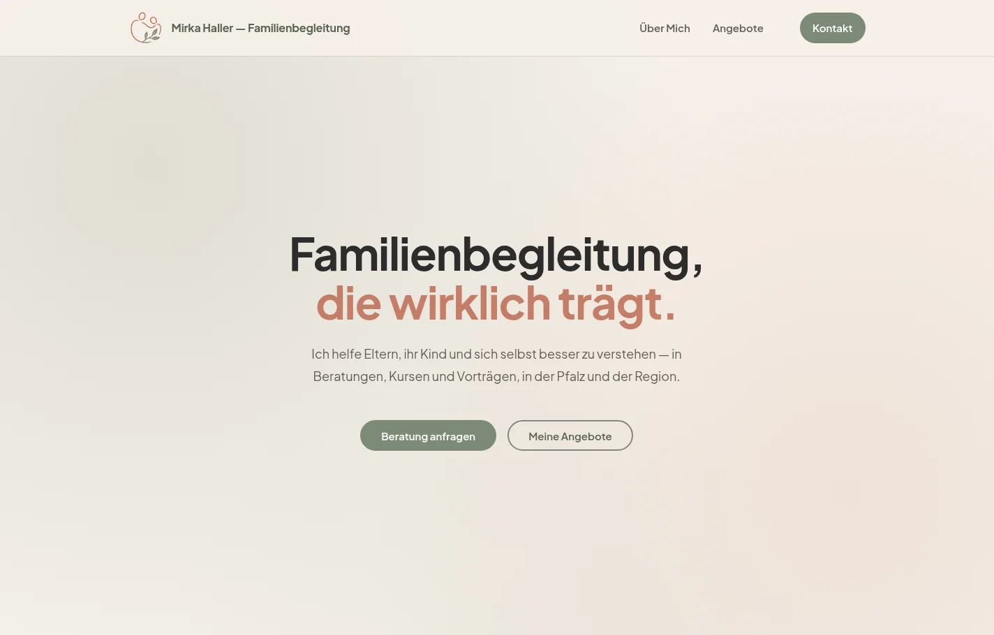 Screenshot von mirkahaller-familienbegleitung.de